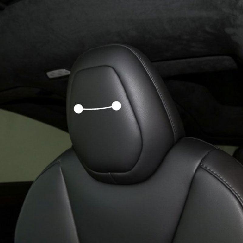 Model 3/Y/S/X/Cybertruck Baymax Headrest Stickers Decoration Sticker for Tesla(4 PCS)