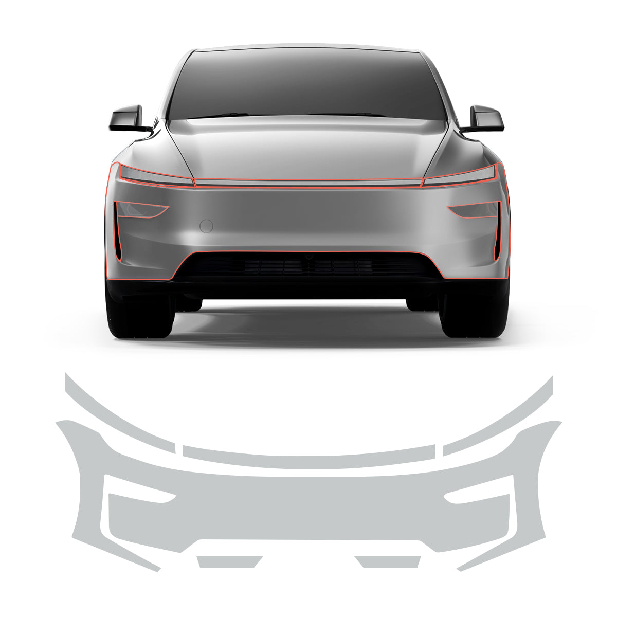 Glossy TPU Invisible Full-Body PPF for Tesla Model Y Juniper 2025+