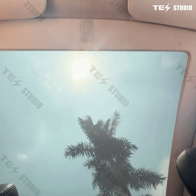 Tesla Model Y Sunshade Electric Sunshade Model Y Retractable Roof Shade Model Y Accessories Tesstudio®