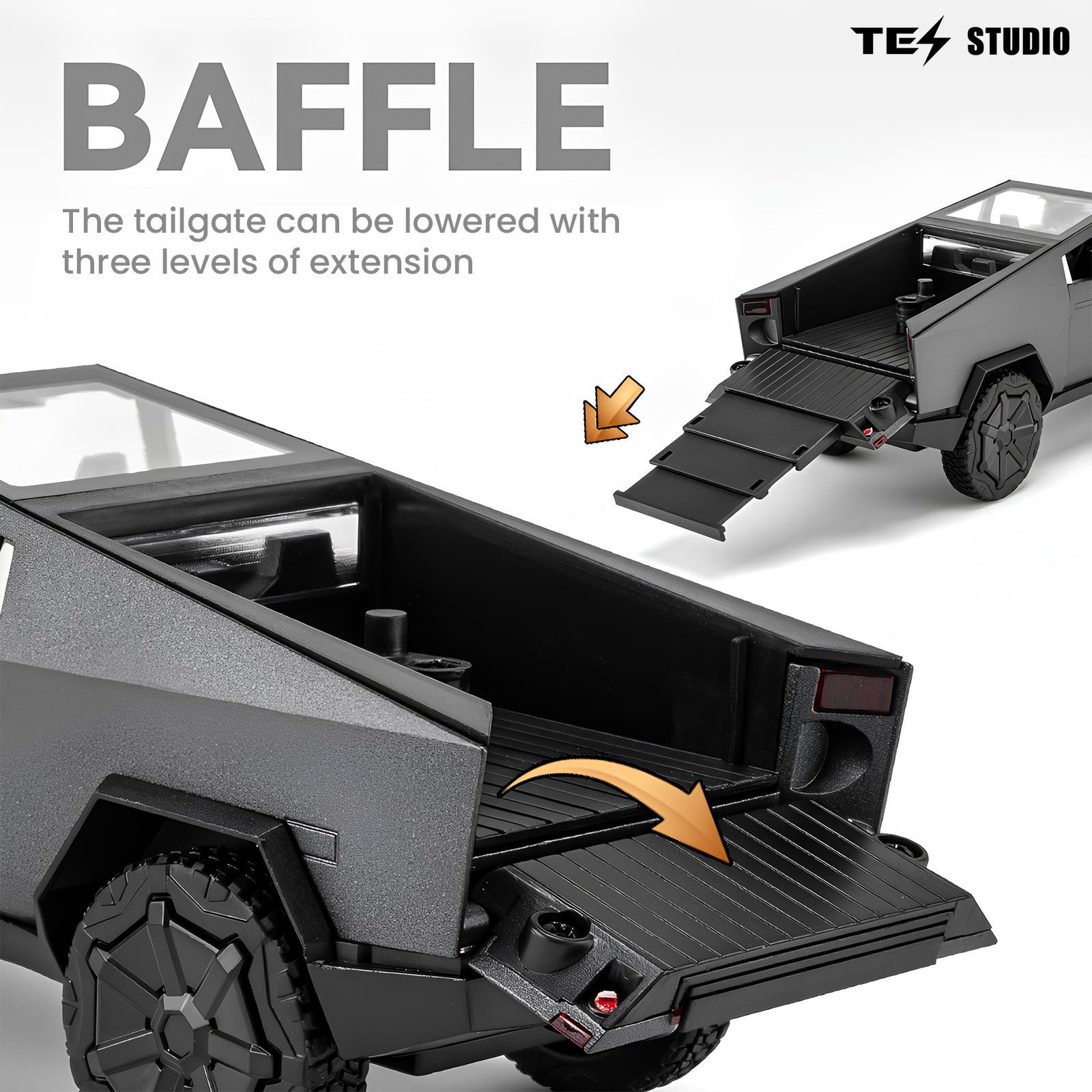 Tesla Cybertruck Metal Model Car Toy Trucks Pick-Up Truck Toys for Kids Tesstudio®