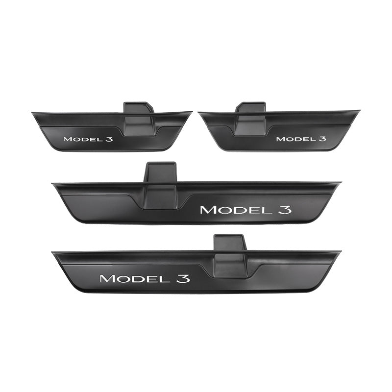 Tesla Model 3 Highland Illuminated Door Sills Led Door Sill Plate Door Sills Covers Plates Protector Illuminated Interior Accessories Tesstudio®