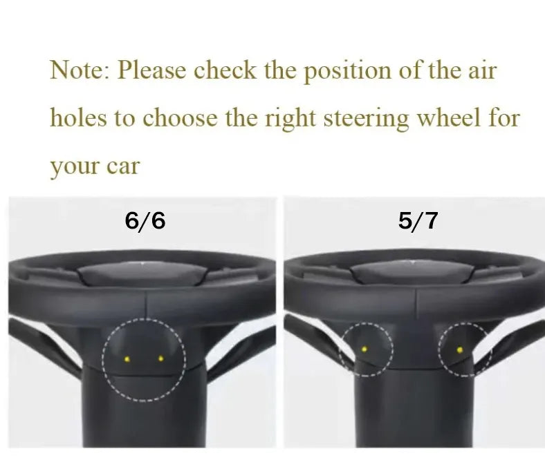 Tesla Model 3/Y Carbon Fiber Classic Yoke Steering Wheel Cover Replacement Interior Accessories Tesstudio