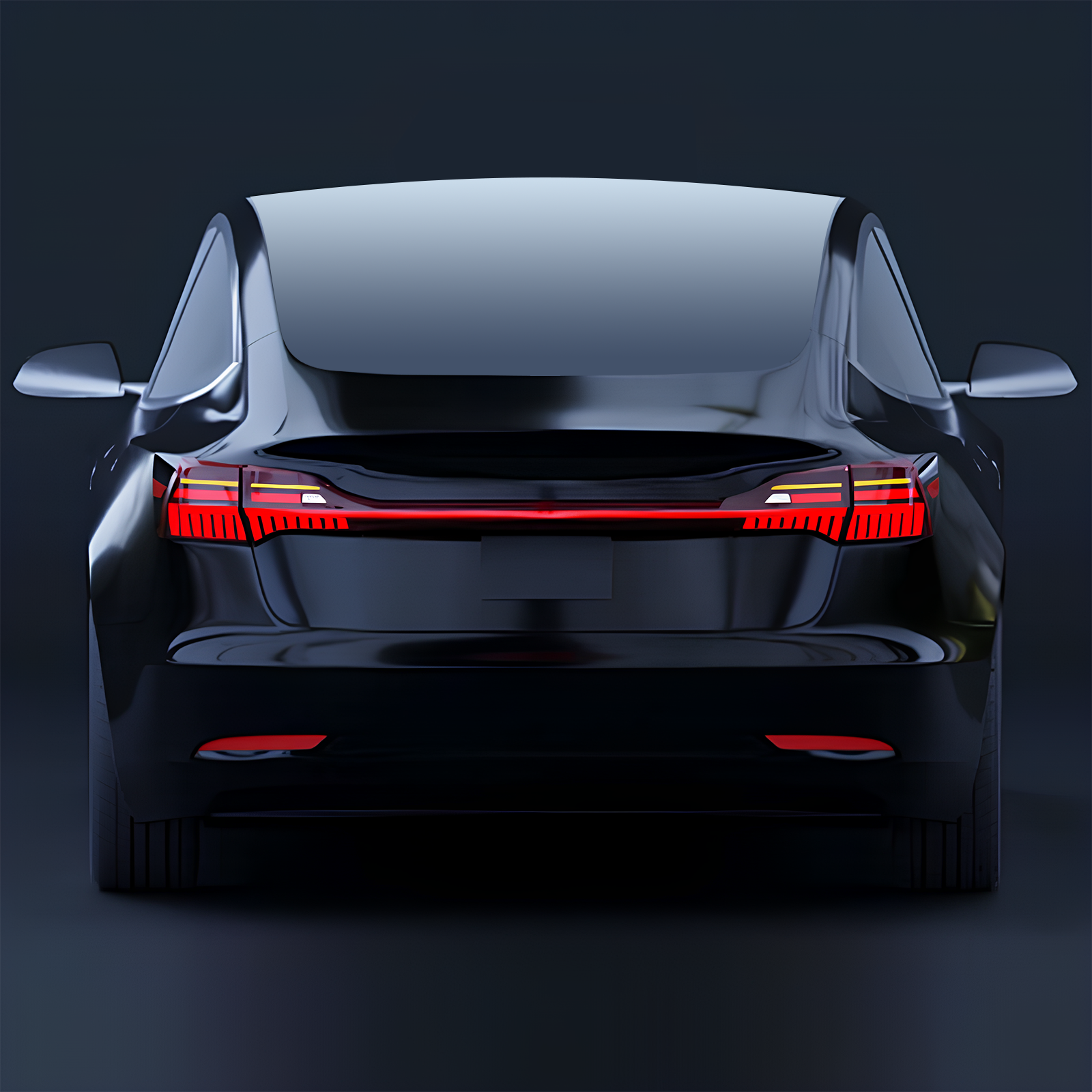 Full Width LED Tail Lights Taillights Brake Signal For Tesla Model Y