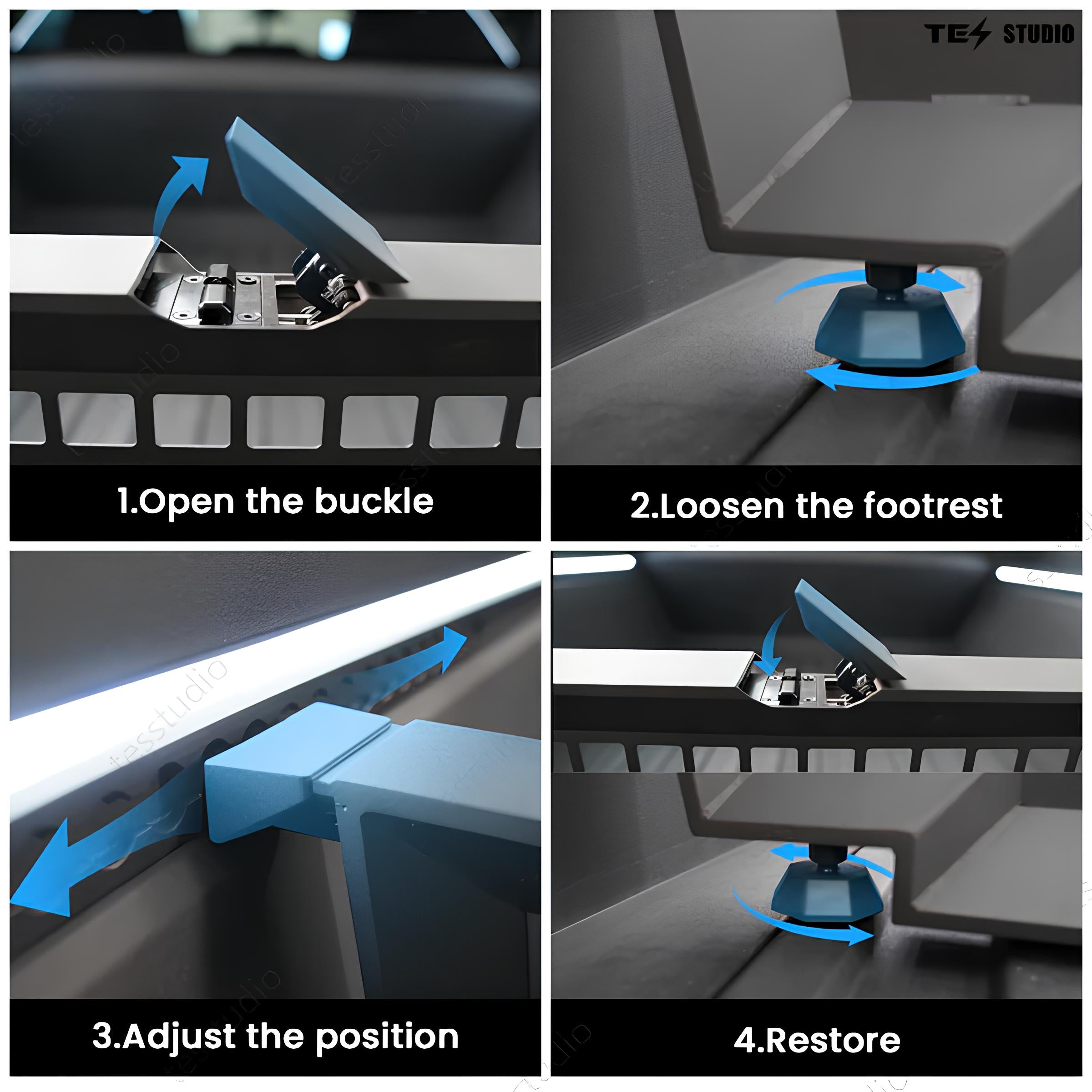 Tesla Cybertruck Vault Cargo Divider Rear Trunk Bed Divider Tesstudio®