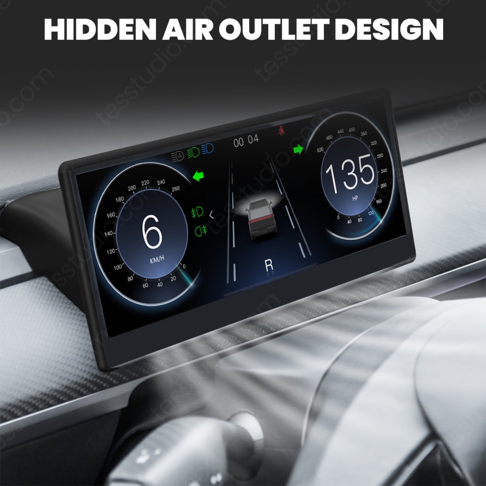 Tesla Cybertruck Dashscreen Cybertruck Dashboard Screen C9 Head Up Display Instrument Cluster Cybertruck Gauge Cluster Lcd Display Tesstudio®