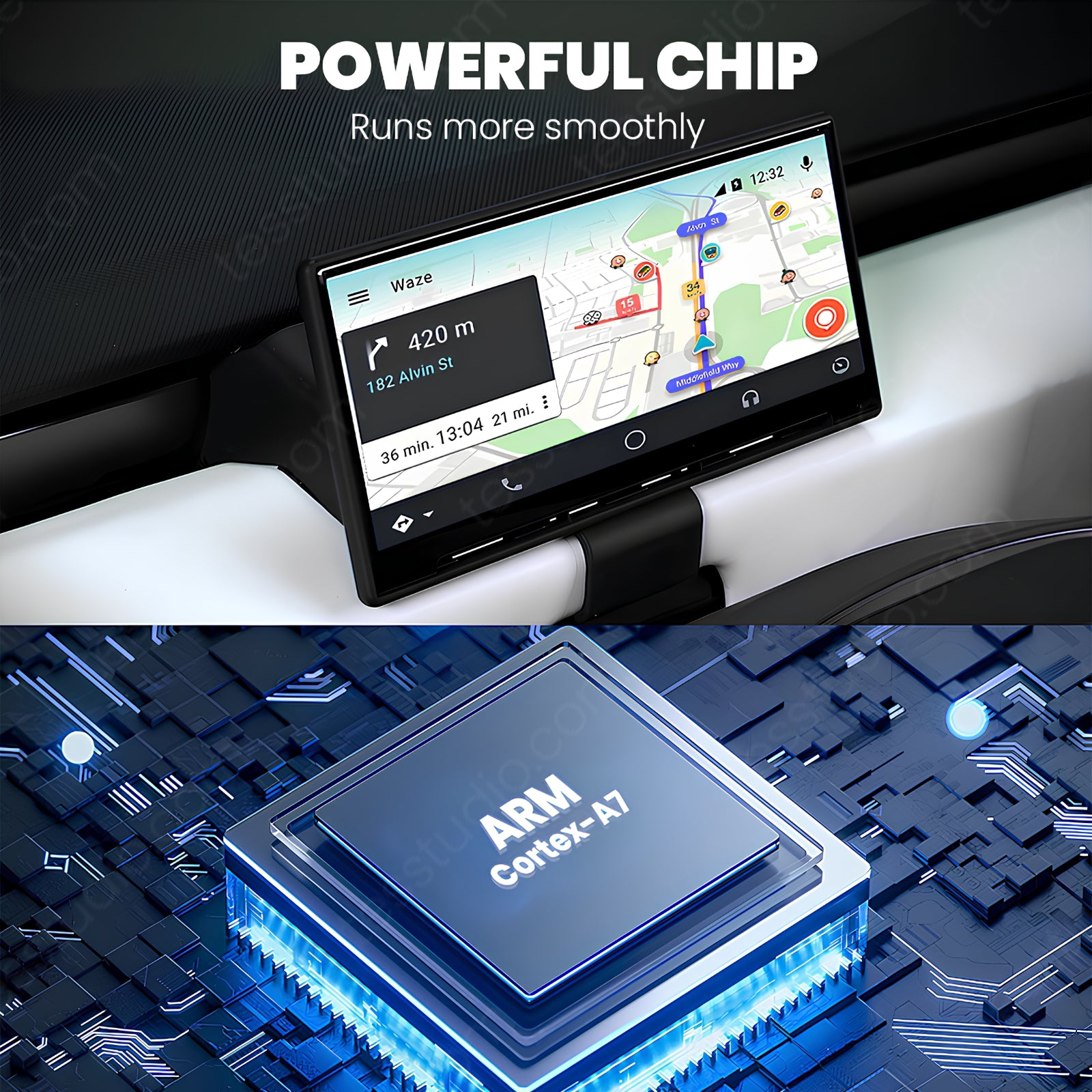 Tesla Cybertruck Dashscreen Cybertruck Dashboard Screen C9 Head Up Display Instrument Cluster Cybertruck Gauge Cluster Lcd Display Tesstudio®