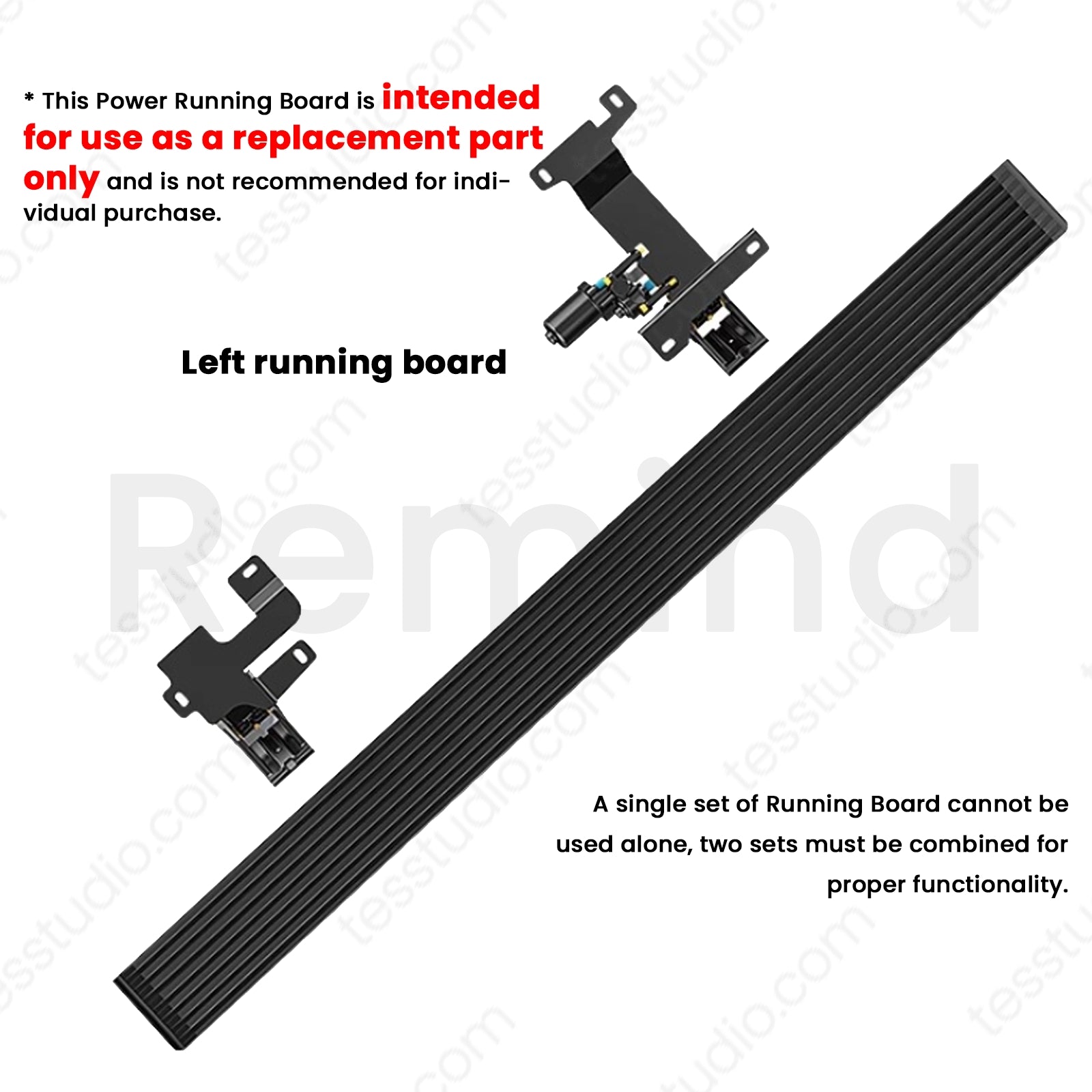 Tesla Cybertruck Accessories Obsidian Deployable Power Running Boards Electric Side Steps Tesstudio®