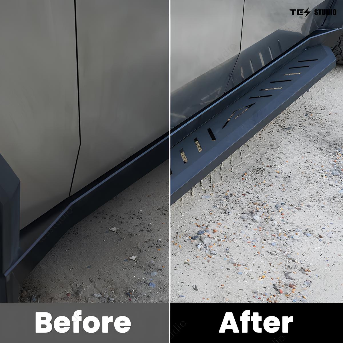 Tesla Cybertruck Running Boards Side Steps Cybertruck Nerf Bars Cybertruck Exterior Brackets Tesla Accessories Tesstudio®