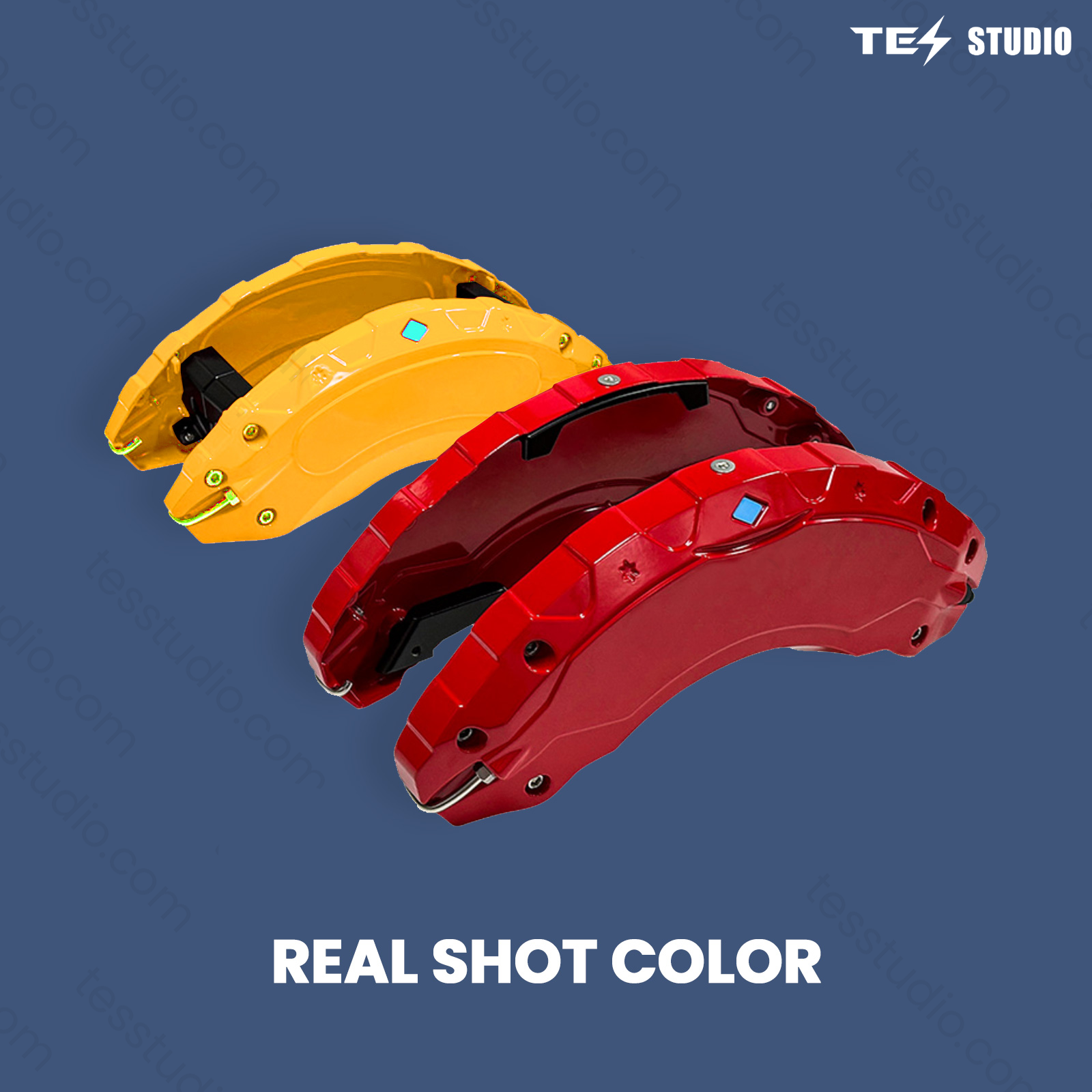Tesla Cybertruck Caliper Cover — caliper cover installed behind wheel