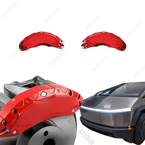 Tesla Cybertruck Caliper Cover — red finish color demonstration