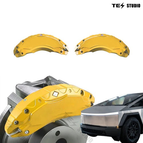 Tesla Cybertruck Caliper Cover — caliper logo etching detail
