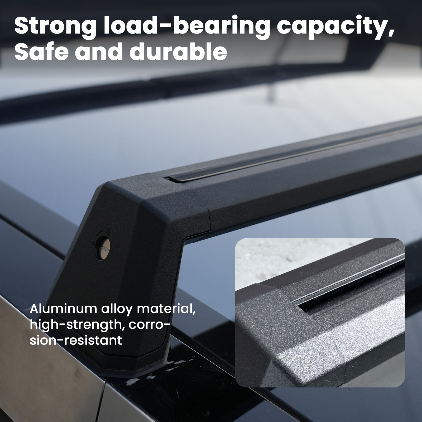Tesla Cybertruck Crossbars Roof Rack Cargo Rack Rails Cybertruck Cargo Carriers Cybertruck Crossbars OEM Tesstudio®