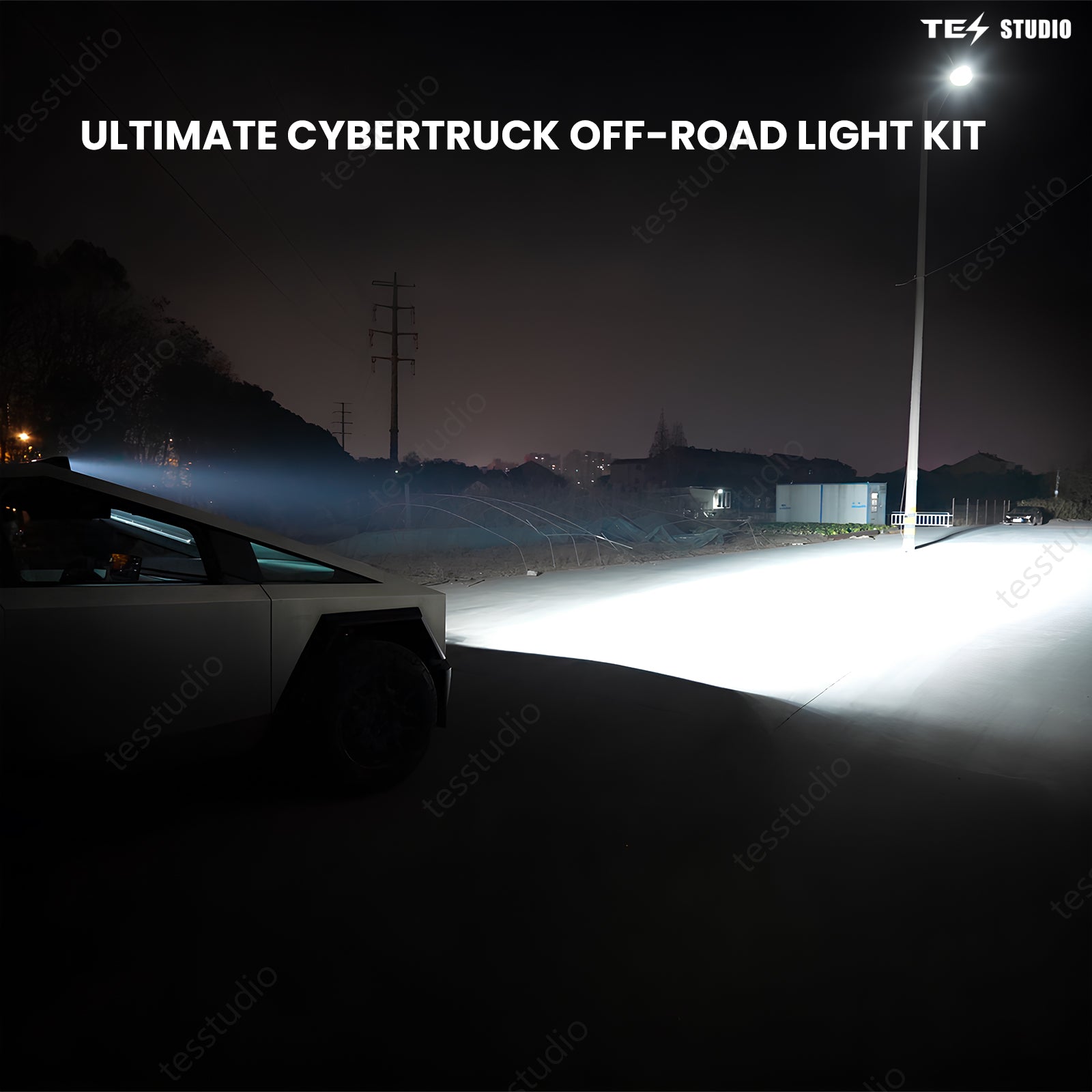 Tesla Cybertruck Off Road Lightbar Roof Spotlights Light LED Lights Off-Road Tesstudio®