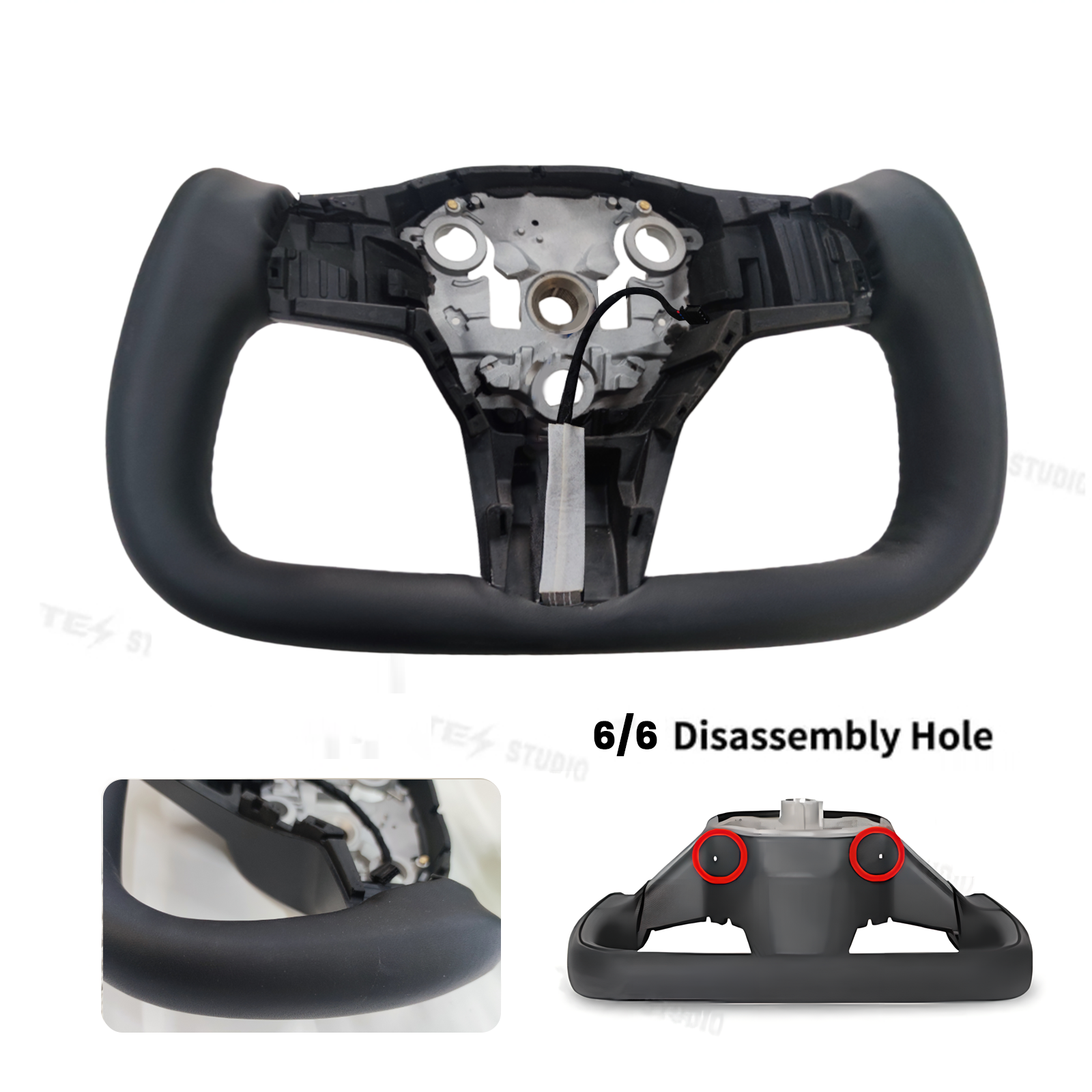 Tesla Model 3Y Steering Wheel Real Carbon Fiber Yoke Steering Wheel Tesstudio®