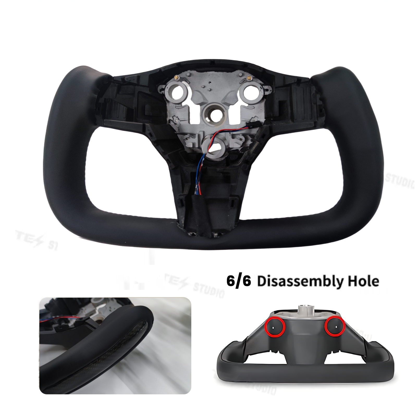 Tesla Model 3Y Steering Wheel Real Carbon Fiber Yoke Steering Wheel Tesstudio®