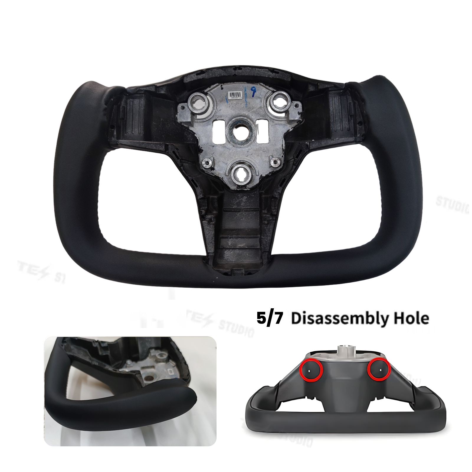 Tesla Model 3Y Steering Wheel Real Carbon Fiber Yoke Steering Wheel Tesstudio®