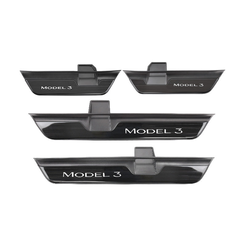 Tesla Model 3 Highland Illuminated Door Sills Led Door Sill Led Door Sill Plate Tesstudio®