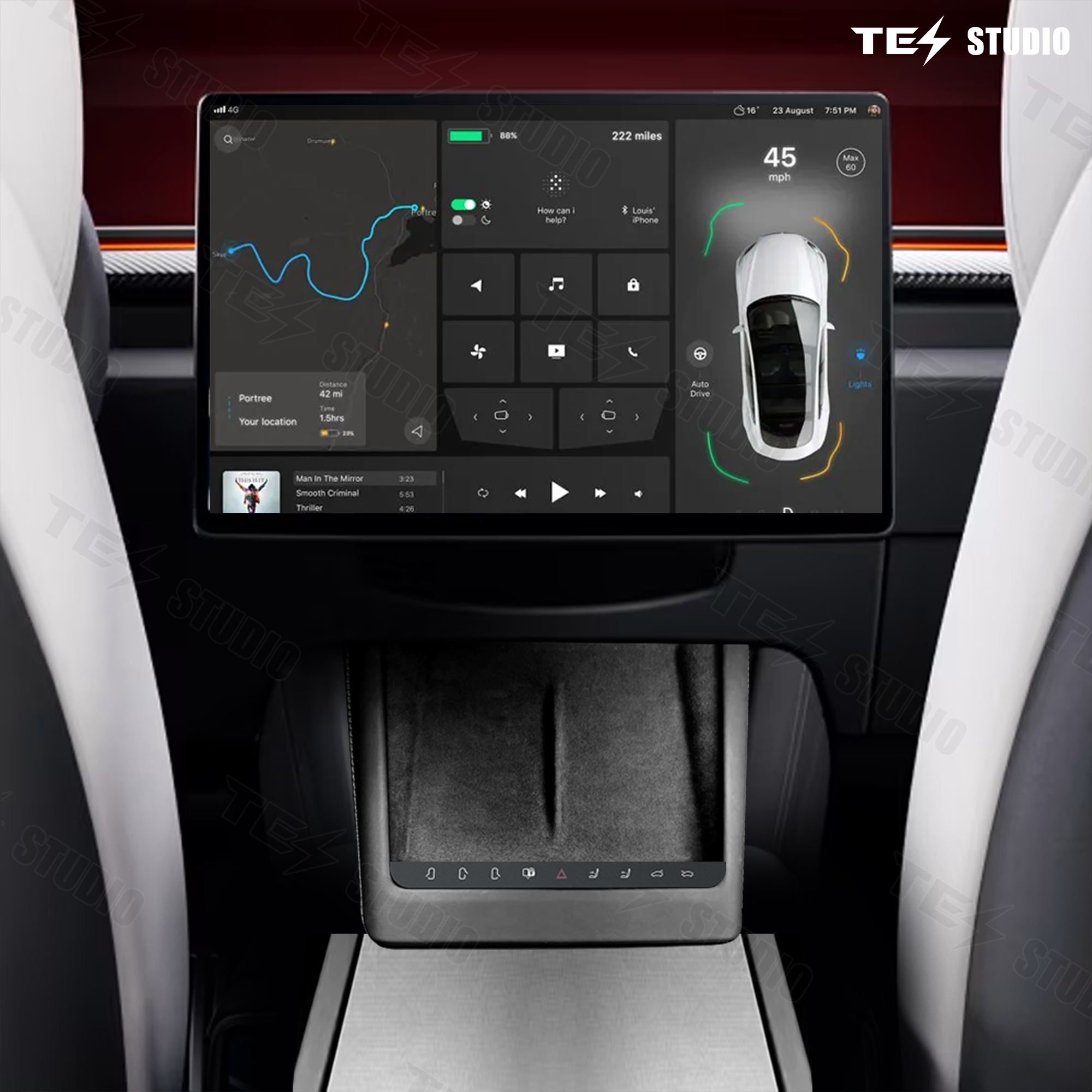 Tesla Model 3 Highland Intelligent Shortcut Buttons Multifunction Smart Control Button Smart Physical Buttons Tesstudio®