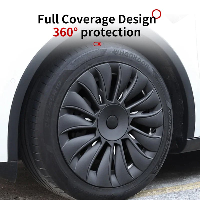 Tesla Model Y Protector Cover Kit 19'' Classic Storm Style Wheel Cover Model Y Center Caps Tesstudio®
