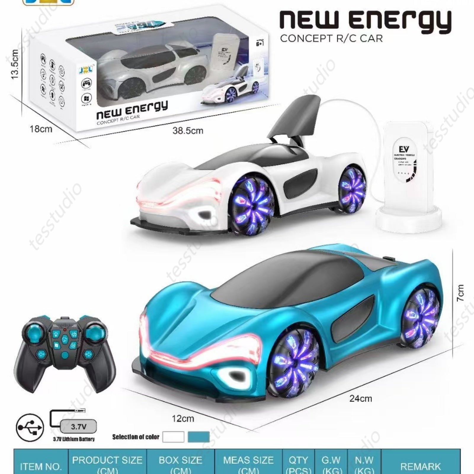 Tesla Remote Control Car Electric Gesture Sensing Toy Drift Spray Drift Stunt Car with Light Kids Gift for Children Boys Girls