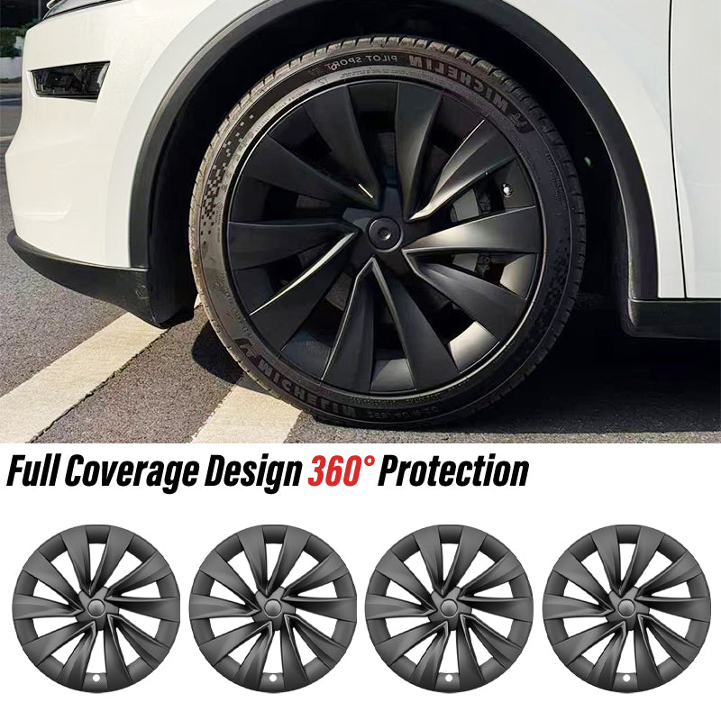 Tesstudio 19"/20" X Style YB Turbine Knife Wheel Covers for Tesla Model Y Juniper