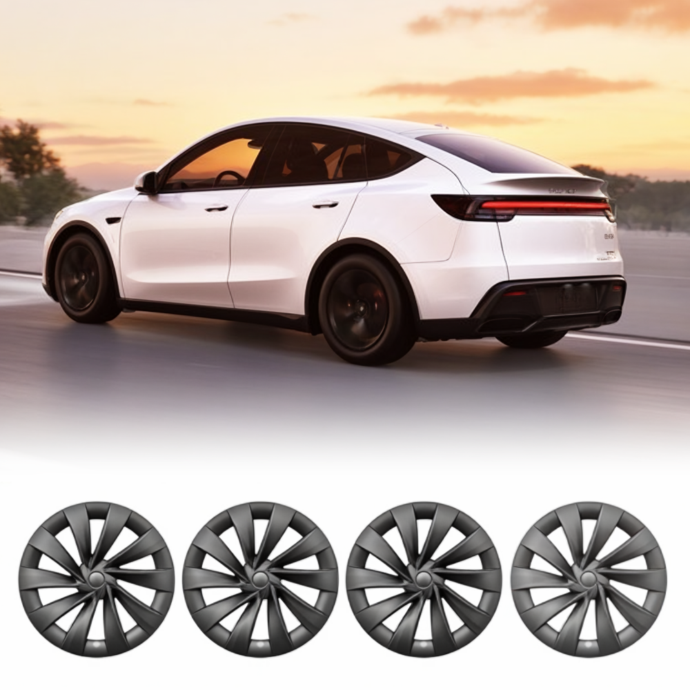 Tesstudio 20'' Hub Caps YB Turbine X Style Wheel Covers 4Pcs for Tesla Model Y Juniper