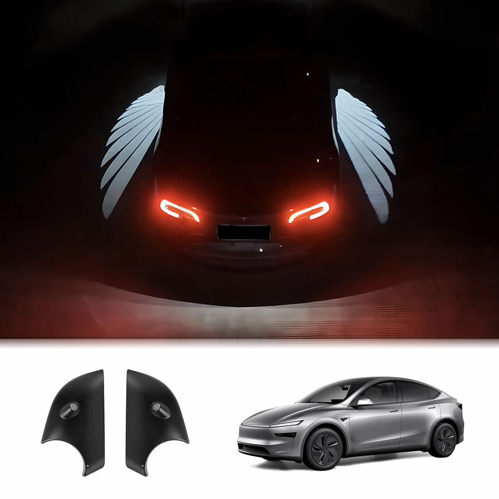 Tesstudio Angel Wing Side Mirror Welcome Projector Light for Tesla Model Y/Y Juniper 2025+