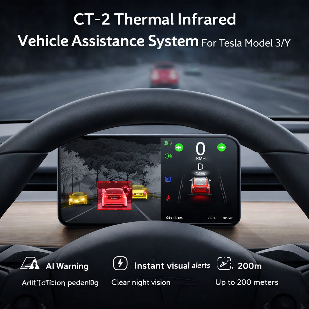 Tesstudio CT-2 Thermal infrared Vehicle assistance System for Tesla Model 3 & Y