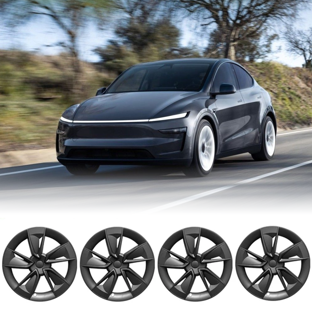 Tesstudio Hubcap X Style 19'' YB Knife Wheel Covers for Tesla Model Y Juniper