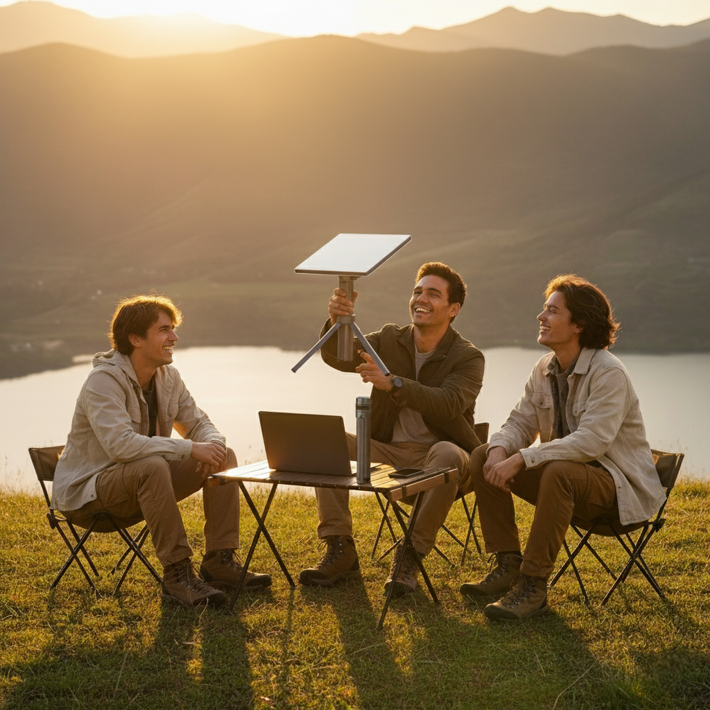 Tesstudio Starlink Power Hub Remote Connectivity Mountain Top Portable Working Solution