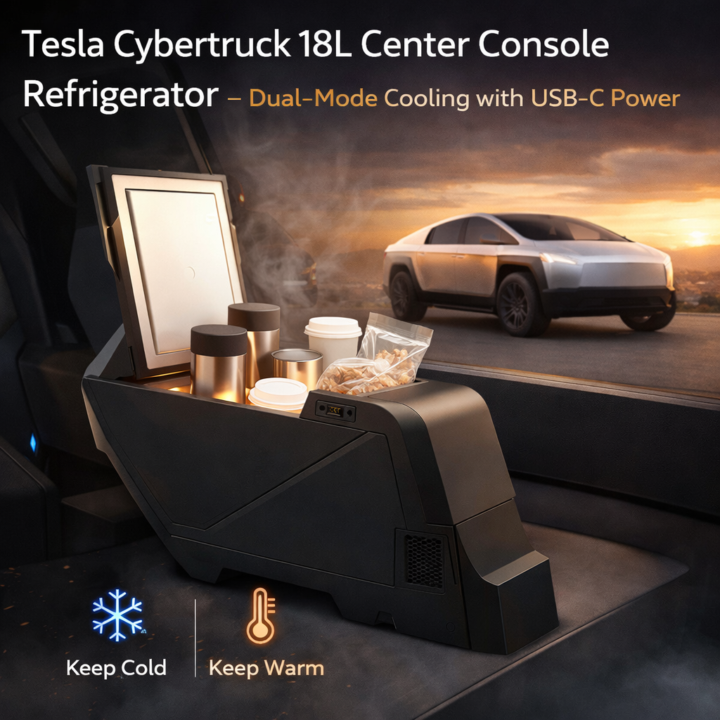 Tesstudio Tesla Cybertruck 18L Center Console Refrigerator