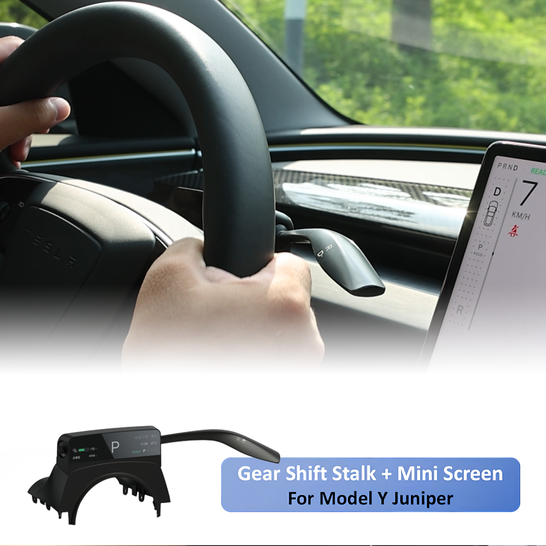 Tesstudio Turn Signal Gear Stalk For Model Y Juniper