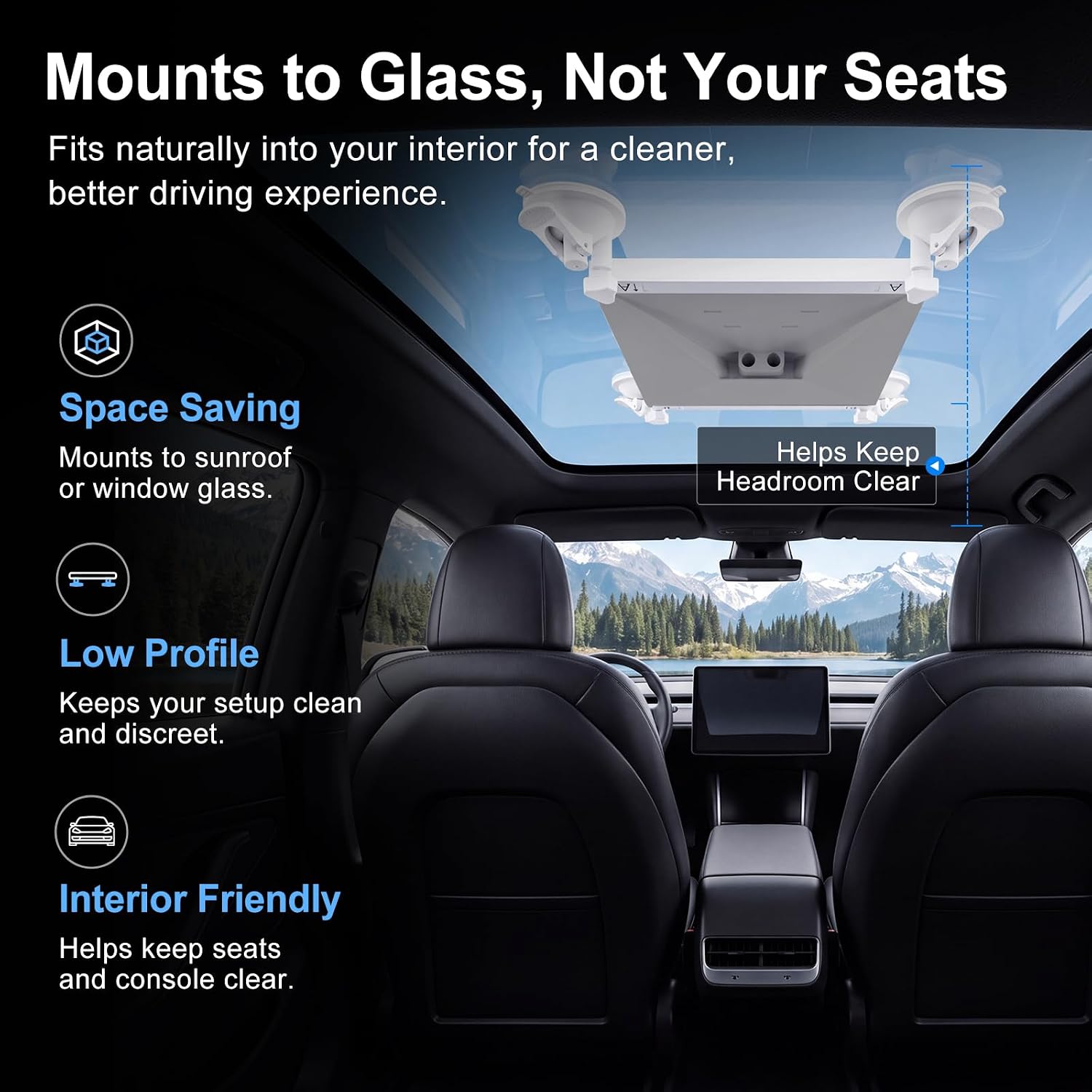 Starlink Mini Window & Sunroof Suction Mount