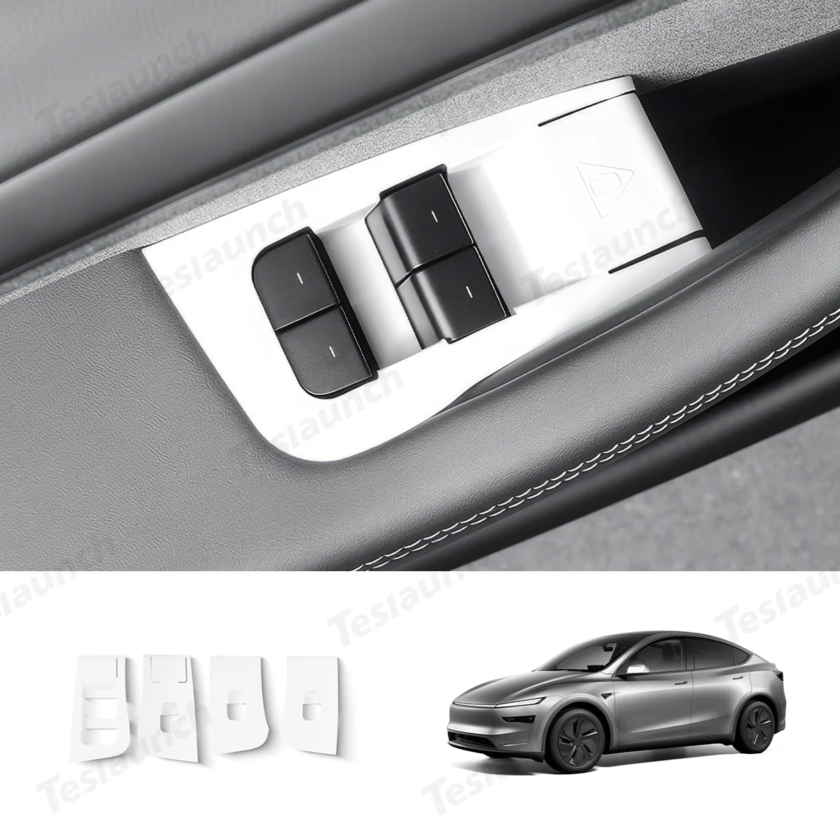 White Interior Upgrade Kit For Tesla Model Y Juniper 2025+