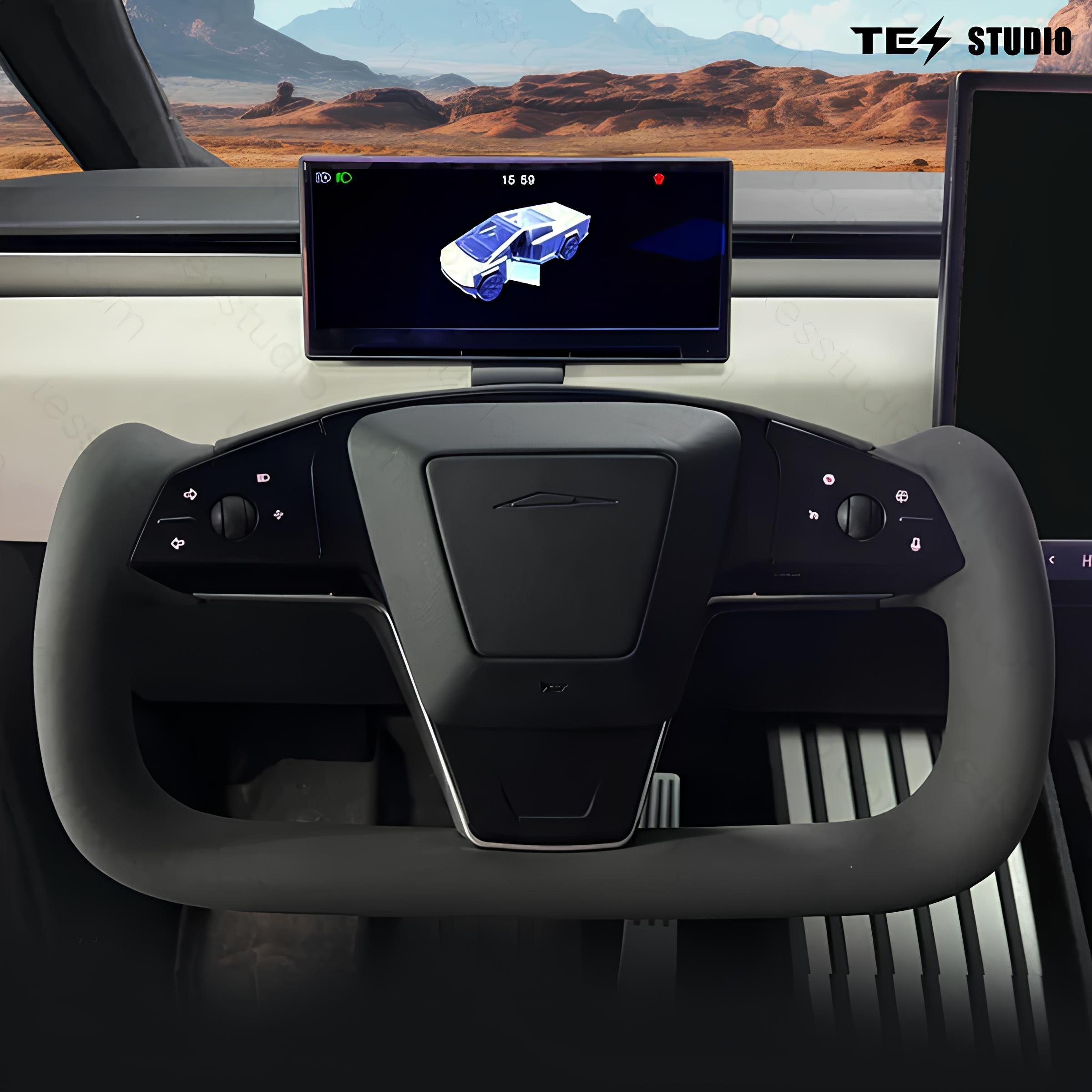 Cybertruck Yoke Steering Wheel