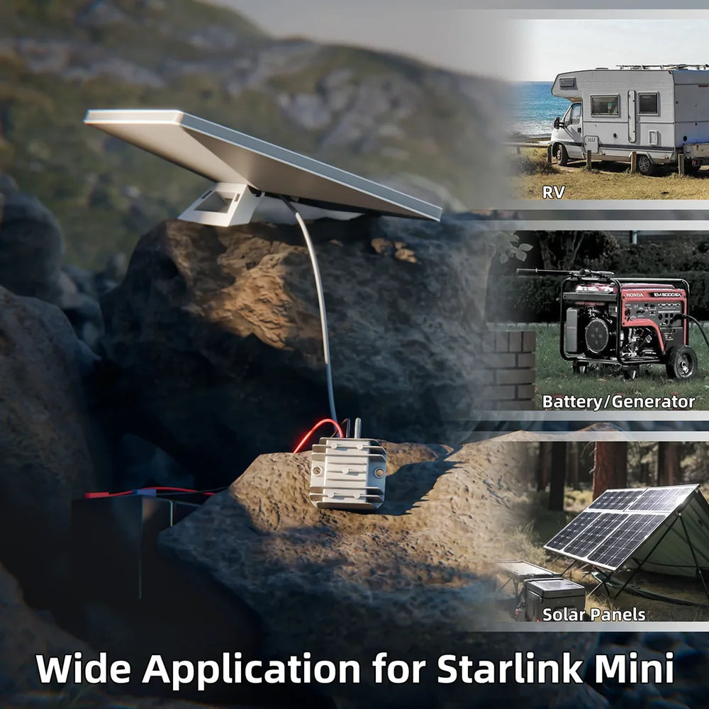 12V/24V to 30V Power Supply Adapter with DC Plug for Starlink Mini