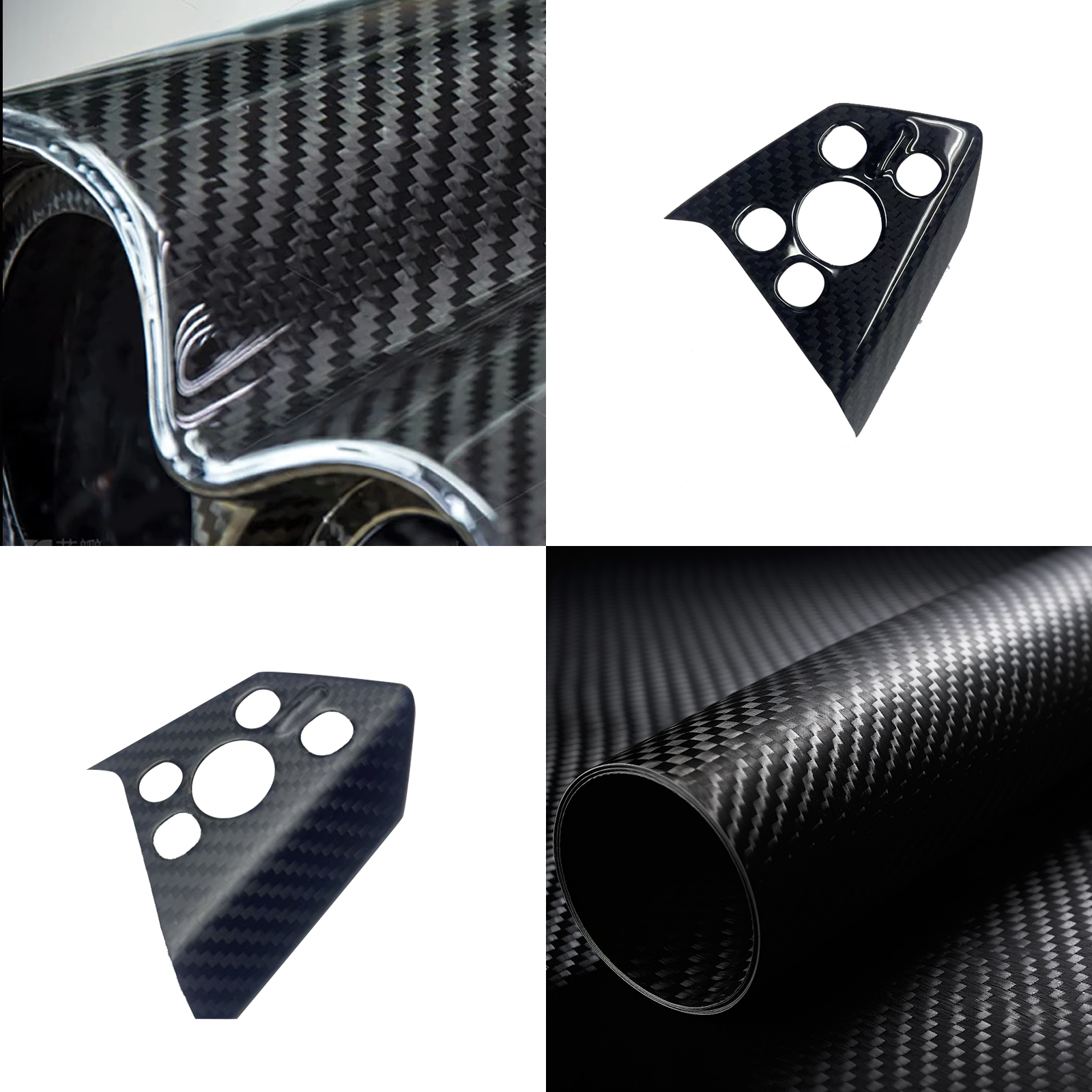 Tesla Cybertruck Carbon Fiber Reading Light Cover Cybertruck Dome Light Cover Tesla Cybertruck Interior Accessories Tesstudio®