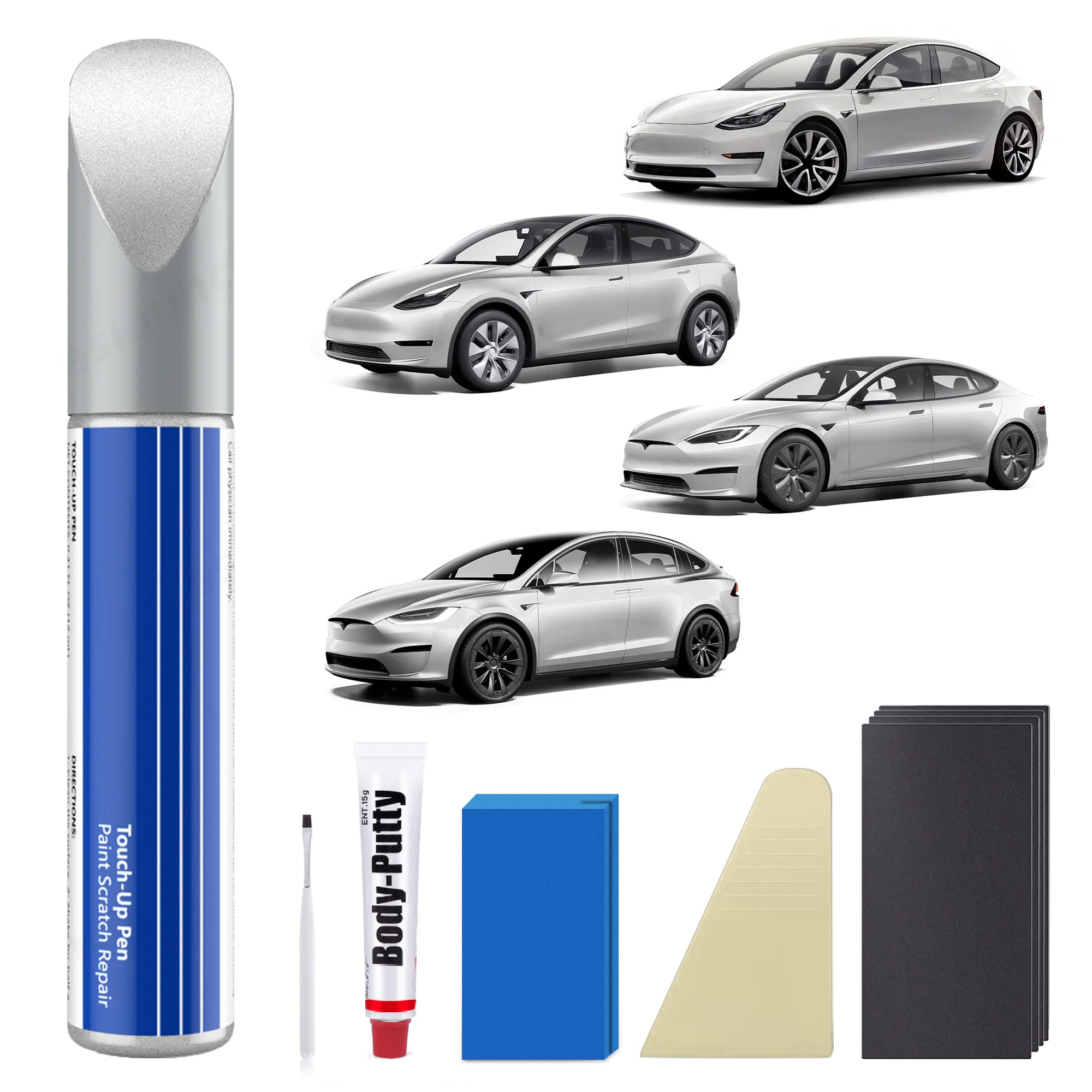 Model 3/Y/S/X Car Body Color Paint Repair Pen Kit for Tesla - OEM Original Touch Up Paint Pen