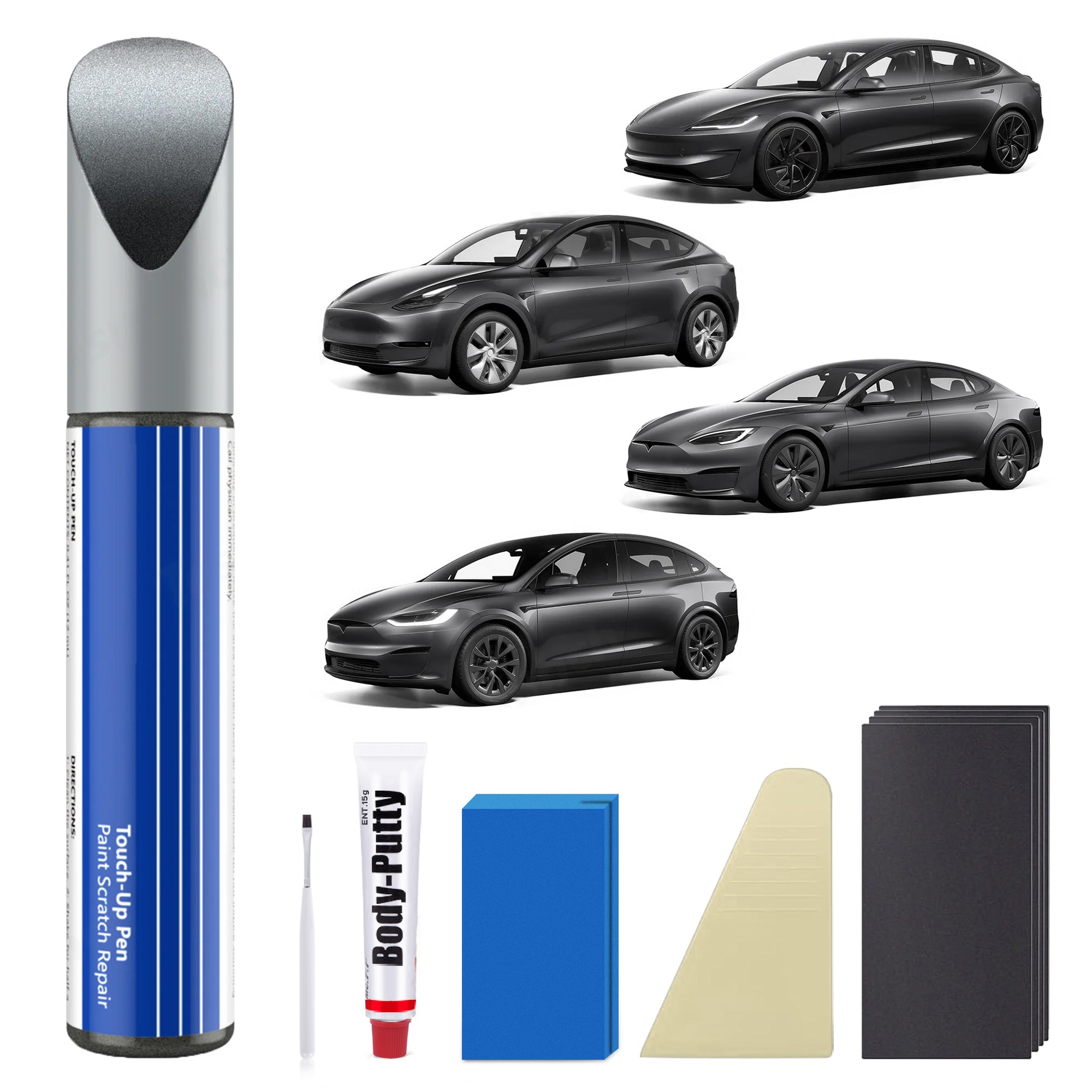 Model 3/Y/S/X Car Body Color Paint Repair Pen Kit for Tesla - OEM Original Touch Up Paint Pen