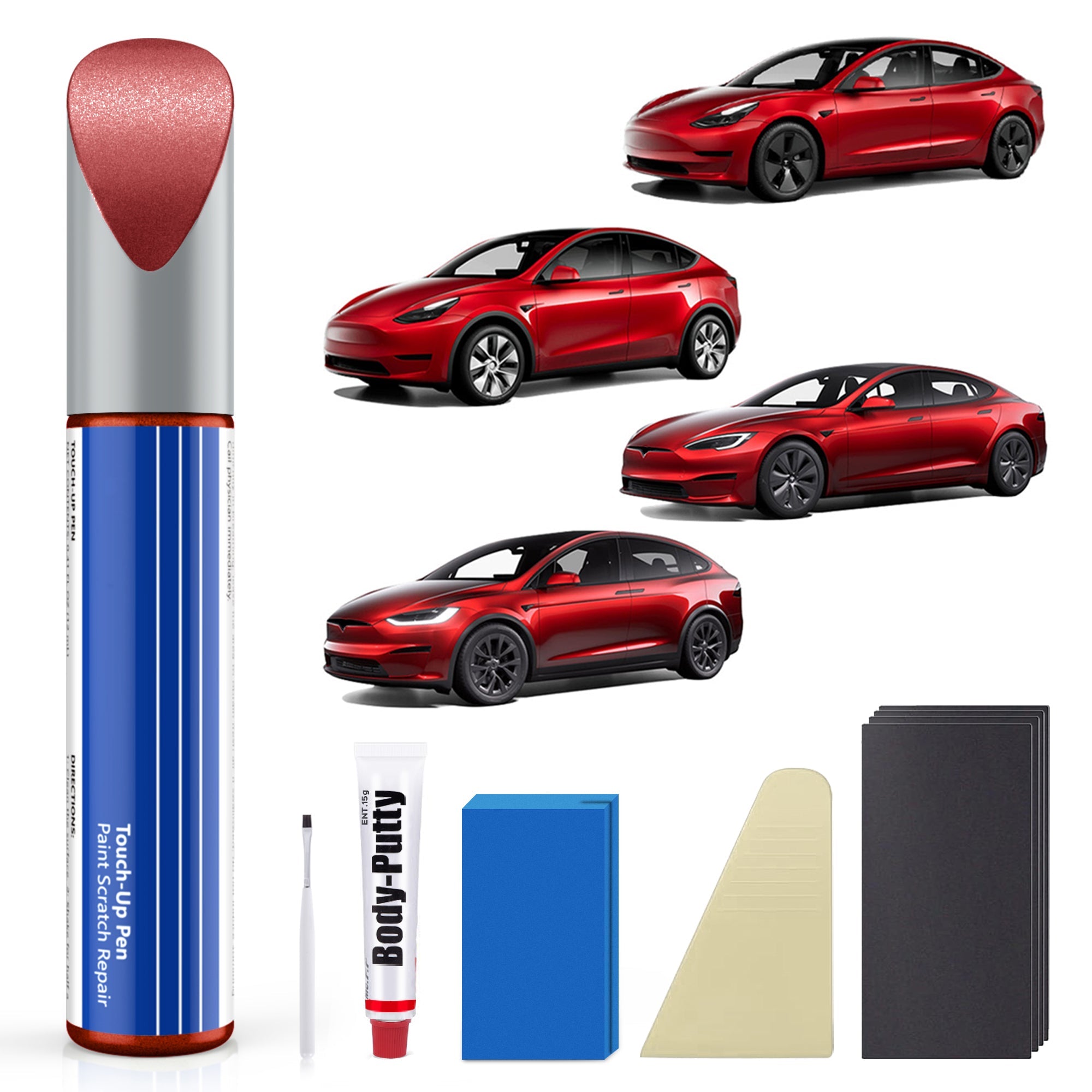 Model 3/Y/S/X Car Body Color Paint Repair Pen Kit for Tesla - OEM Original Touch Up Paint Pen