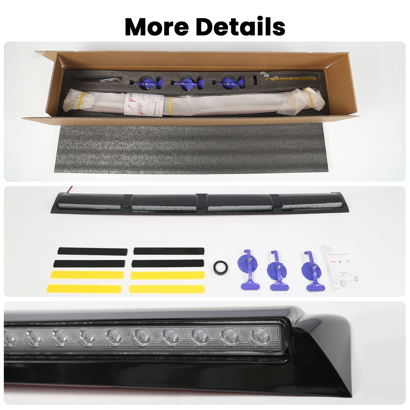 Tesla Cybertruck Off Road Lightbar Roof Spotlights Light Exterior Accessories LED Lights Off-Road Driving Light Tesstudio®