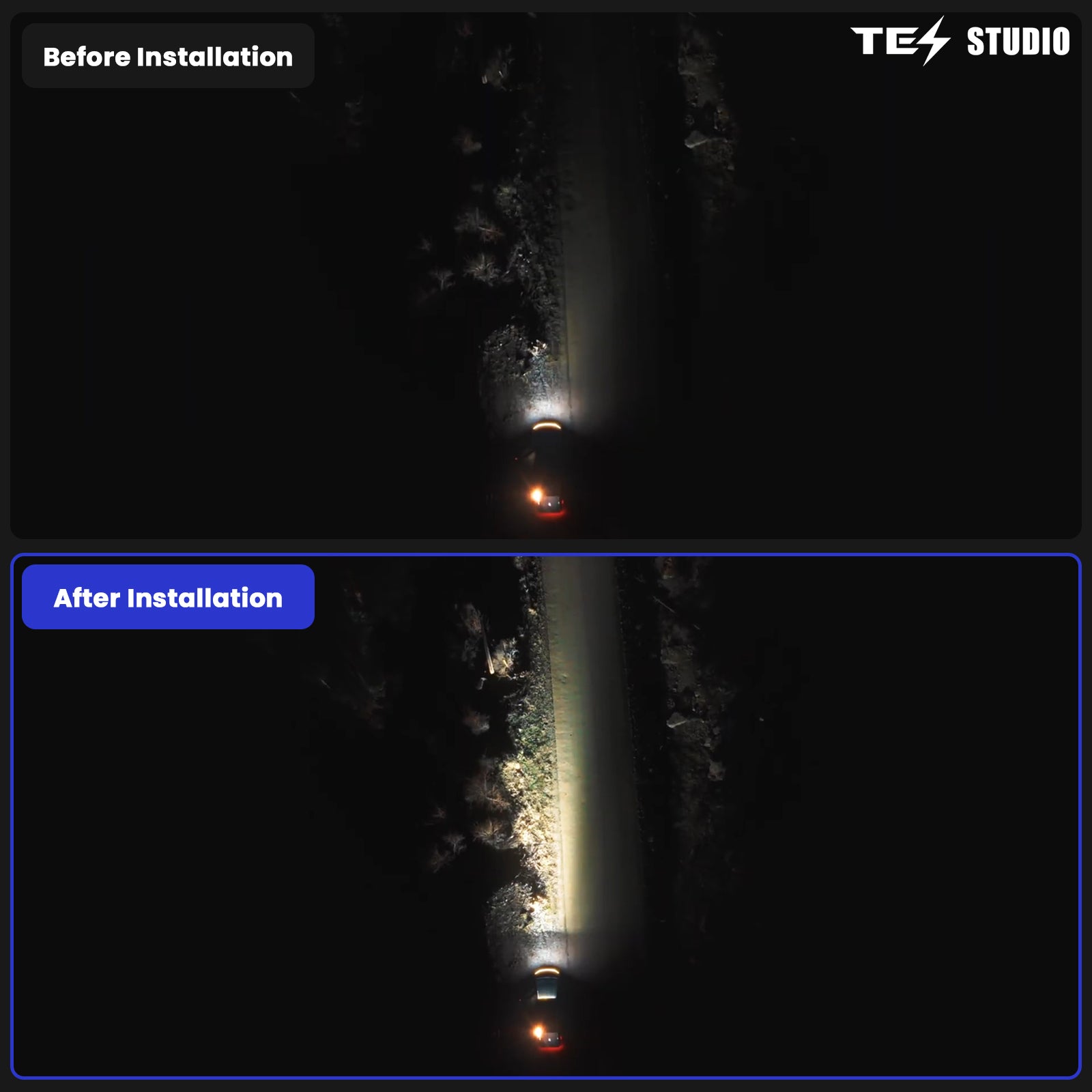 Tesla Cybertruck Off Road Lightbar Roof Spotlights Light Exterior Accessories LED Lights Off-Road Driving Light Tesstudio®