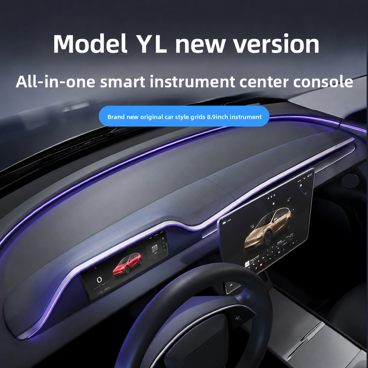 Tesla Dashboard FY9C Pro(Model 3/Y/3 Highland/Y Juniper用)