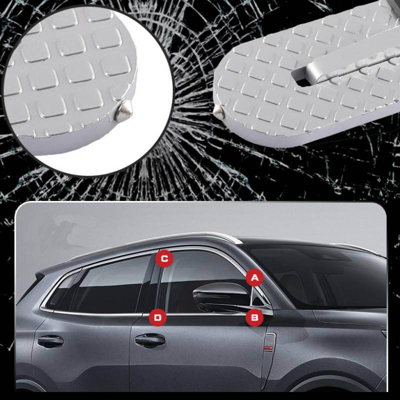 Car Door Step Folding Aluminum Alloy Car Step Universal Fit Most Cars SUVs and Trucks