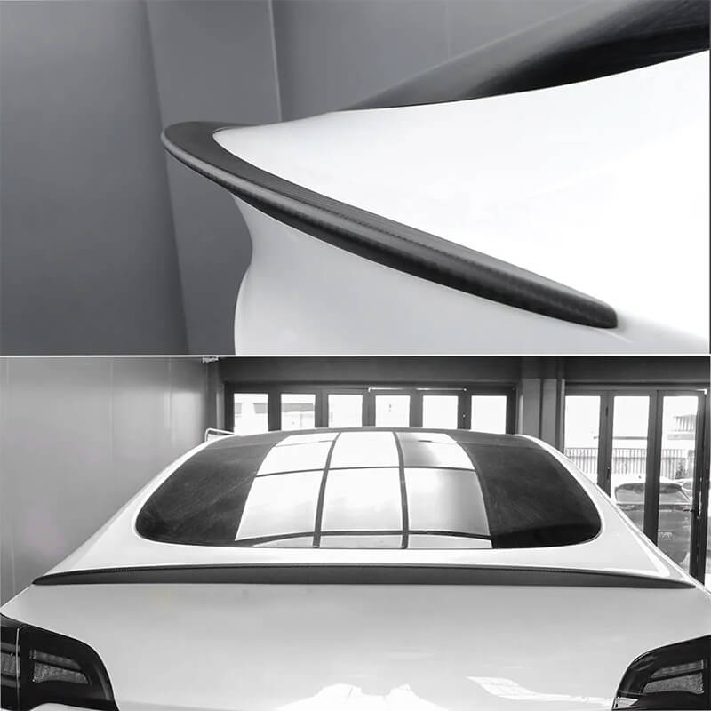 Tesla Model 3/Y Carbon Fiber Rear Trunk Lip Spoiler Tail Wing