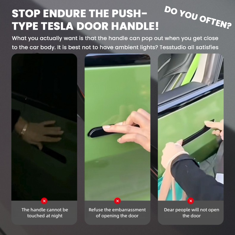 Manual Touch Tesla Wireless Door Handle Accessories for Model Y /Model 3
