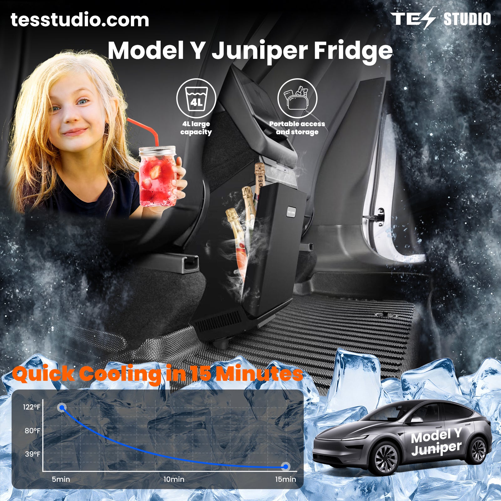 4L Mini Fridge Cooling data curve image