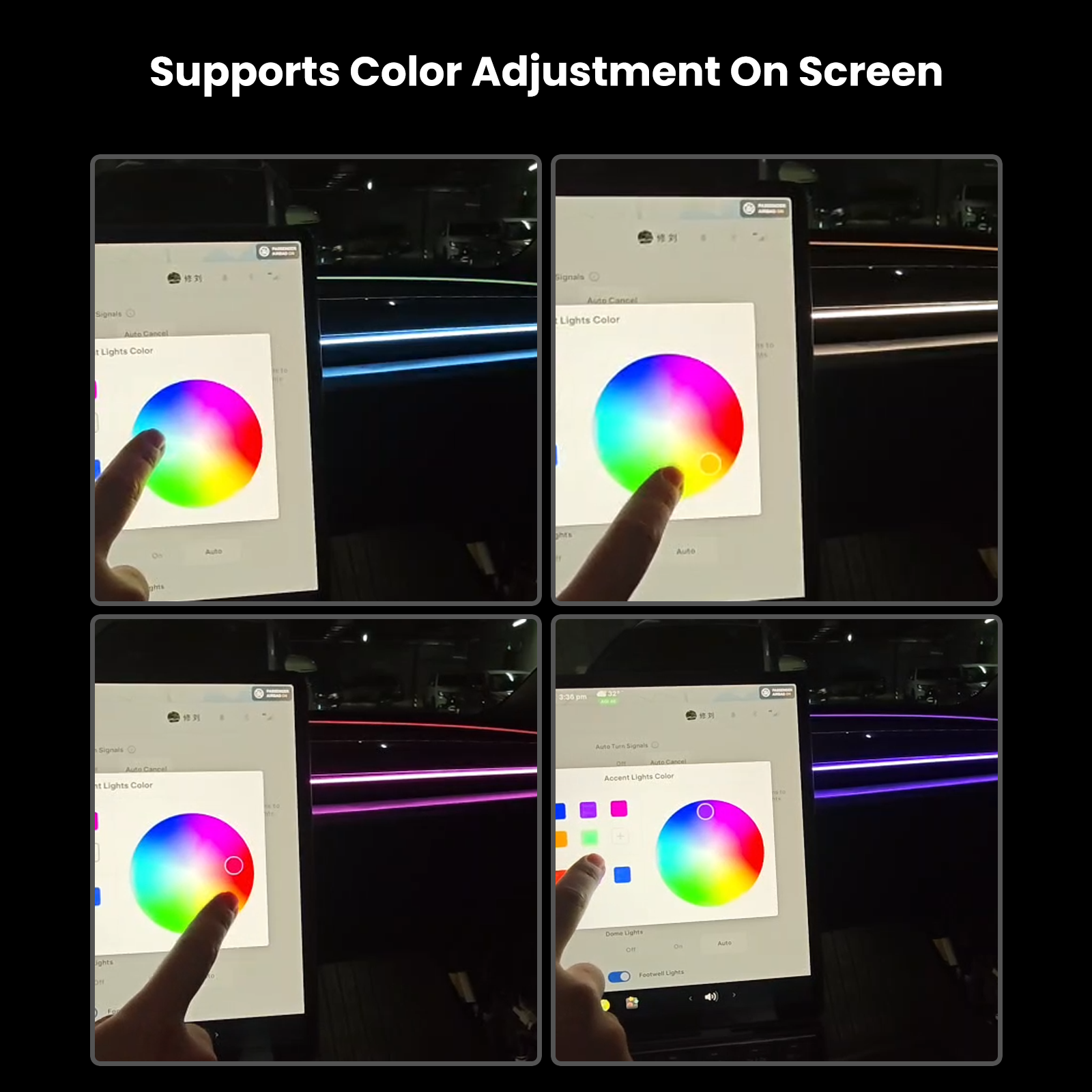 BSD 2.0 Blind Spot Warning System For Tesla Model 3 Highland / Y Juniper Ambient Lighting