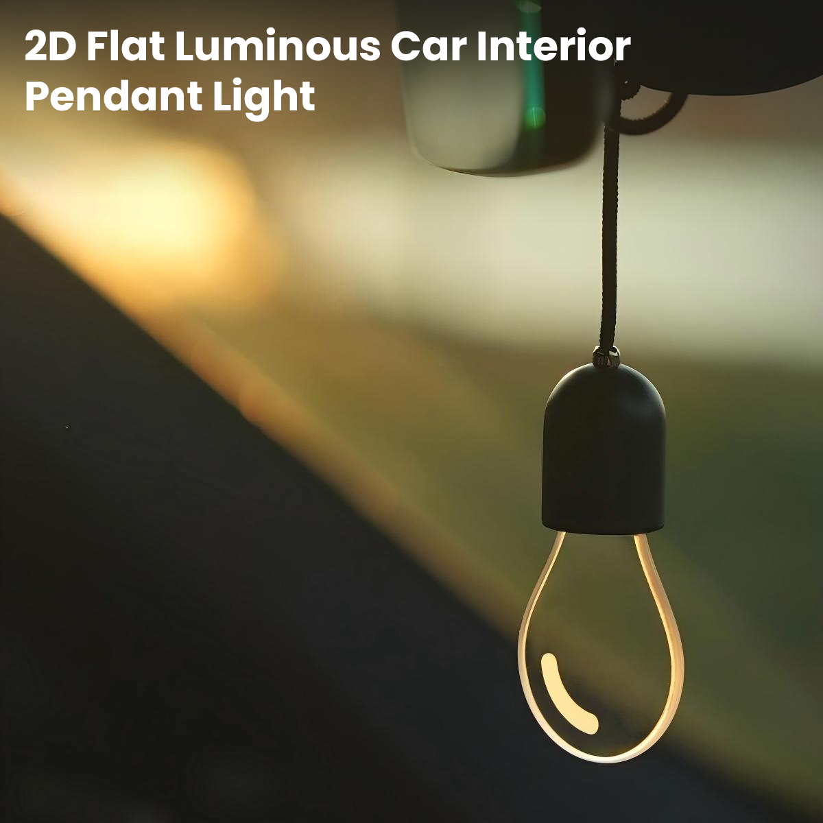 2D Flat Luminous Car Interior Pendant Light For All Tesla Model