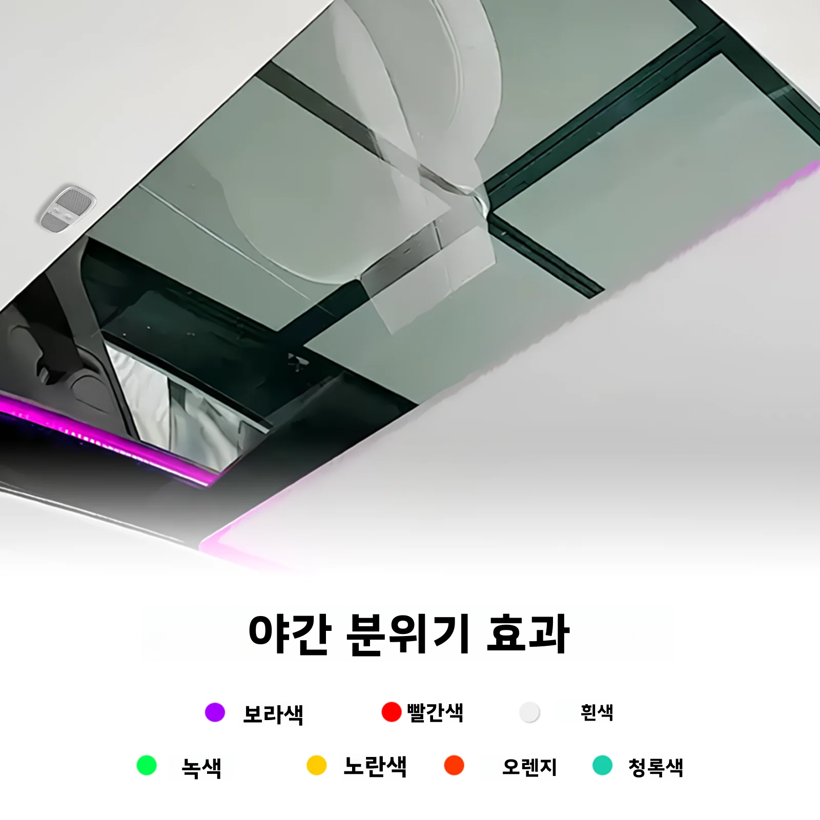 듀얼 스위치 버튼 파워 선쉐이드, 주변 조명 기능 탑재 음성 제어 For Tesla Model 3 / Y